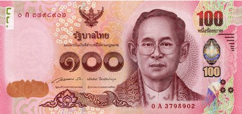 P120 Thailand 100 Baht Year 2014